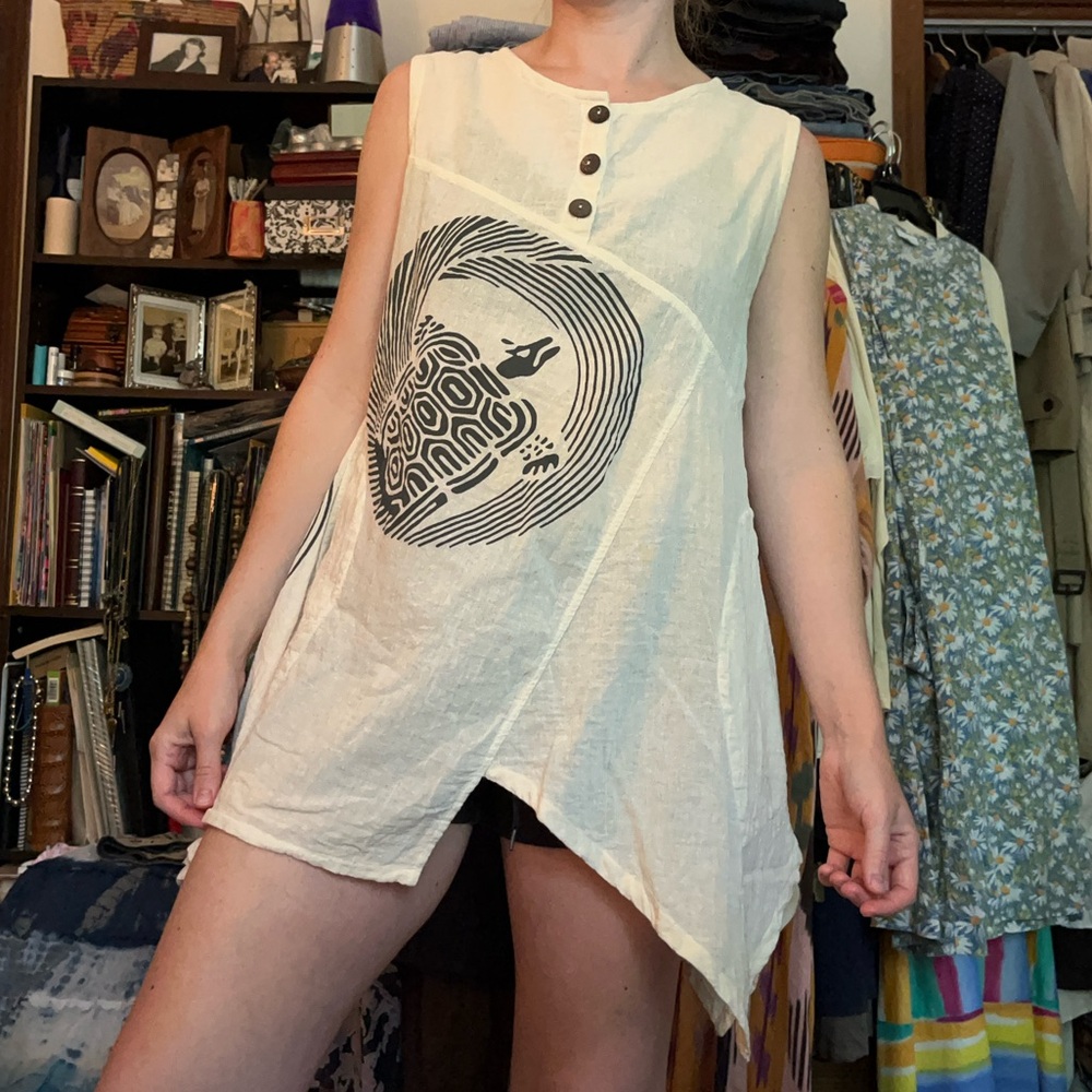 Asymmetrical Turtle Tank Top - image 5